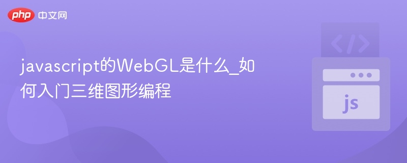 javascript的WebGL是什么_如何入门三维图形编程