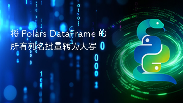 将 Polars DataFrame 的所有列名批量转为大写
