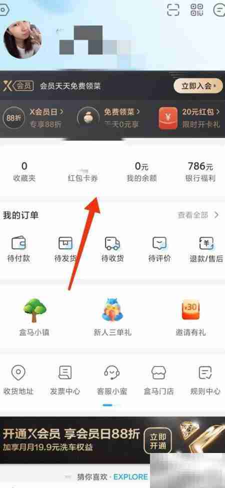 上海电子消费券盒马使用指南