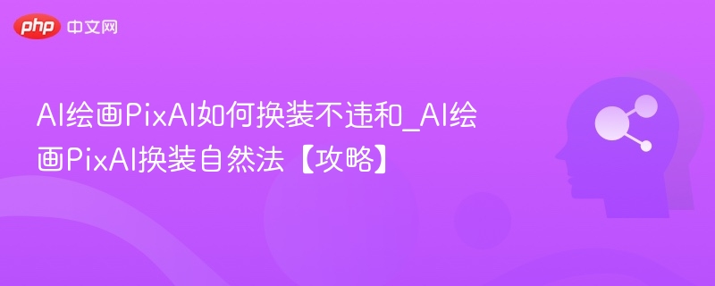 AI绘画PixAI如何换装不违和_AI绘画PixAI换装自然法【攻略】