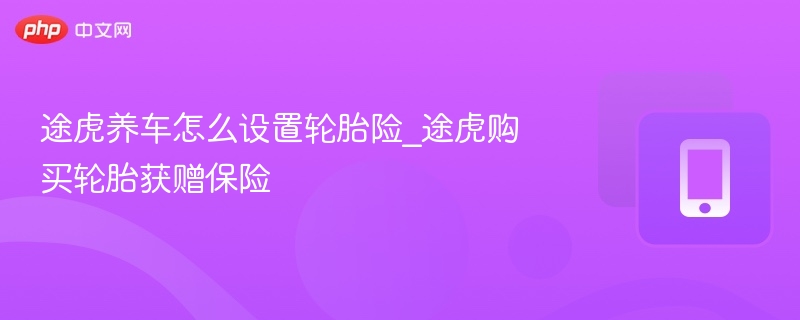途虎养车怎么设置轮胎险_途虎购买轮胎获赠保险