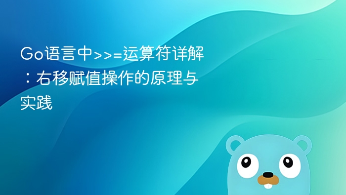 Go语言中>>=运算符详解：右移赋值操作的原理与实践
