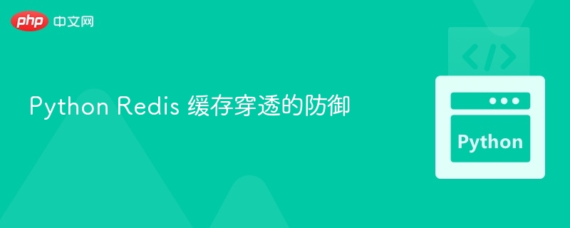 Python Redis 缓存穿透的防御