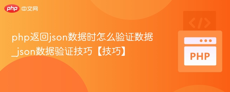 php返回json数据时怎么验证数据_json数据验证技巧【技巧】