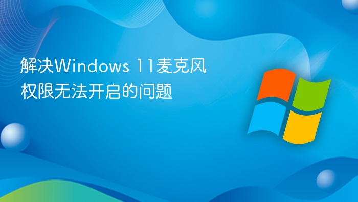 解决Windows 11麦克风权限无法开启的问题
