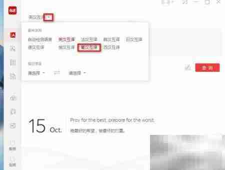 有道词典如何翻译葡语