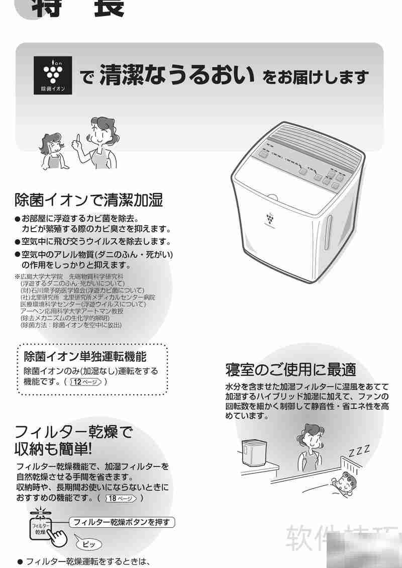 SHARP HV-300加湿器使用指南