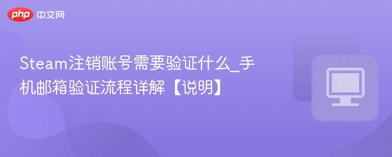 Steam注销账号需要验证什么_手机邮箱验证流程详解【说明】