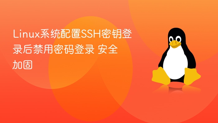 Linux系统配置SSH密钥登录后禁用密码登录 安全加固