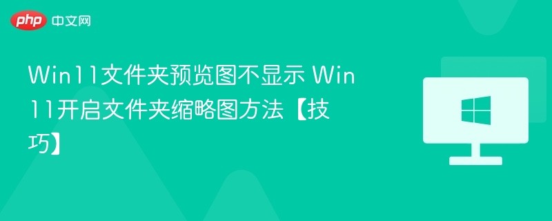 Win11文件夹预览图不显示 Win11开启文件夹缩略图方法【技巧】