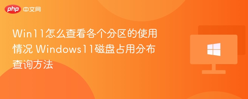 Win11怎么查看各个分区的使用情况 Windows11磁盘占用分布查询方法