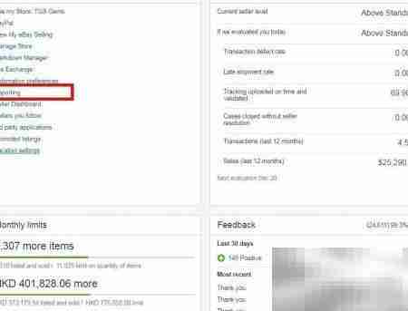eBay店铺报告下载指南