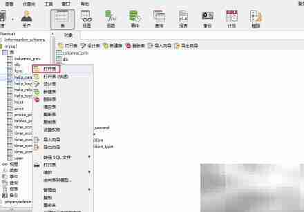 Navicat查询MySQL数据