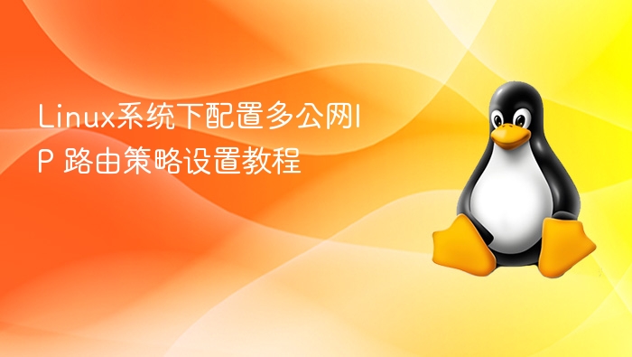 Linux系统下配置多公网IP 路由策略设置教程
