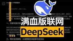 deepseek满血版联网怎么白嫖