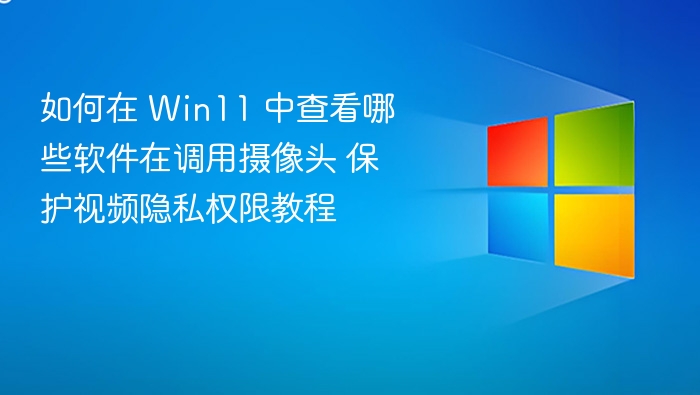 如何在 Win11 中查看哪些软件在调用摄像头 保护视频隐私权限教程