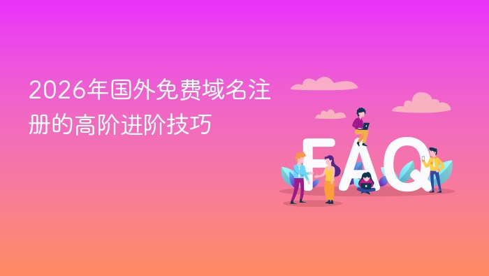 2026年国外免费域名注册的高阶进阶技巧
