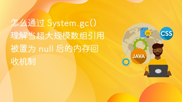 怎么通过 System.gc() 理解当超大规模数组引用被置为 null 后的内存回收机制
