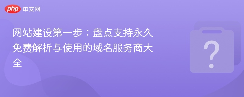 网站建设第一步:盘点支持永久免费解析与使用的域名服务商大全