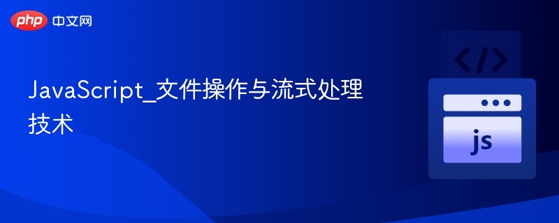 JavaScript_文件操作与流式处理技术
