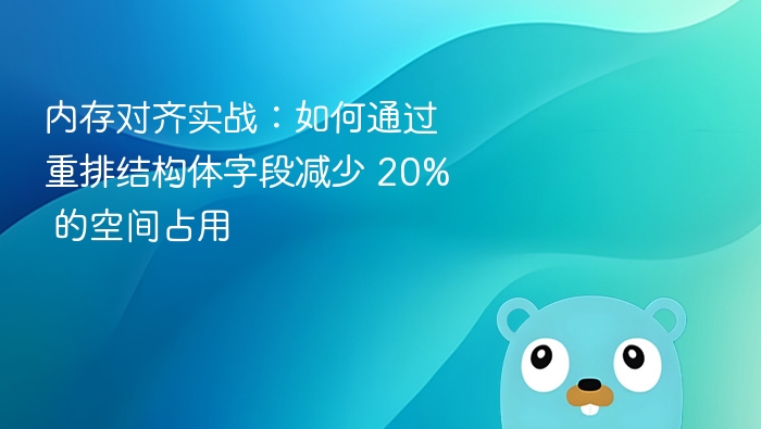 内存对齐实战:如何通过重排结构体字段减少 20% 的空间占用