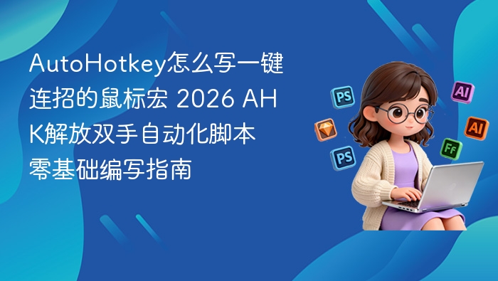 AutoHotkey怎么写一键连招的鼠标宏 2026 AHK解放双手自动化脚本零基础编写指南
