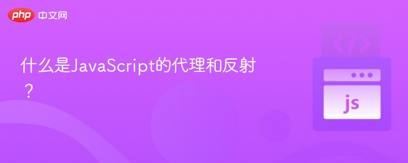 什么是JavaScript的代理和反射？