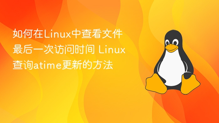 如何在Linux中查看文件最后一次访问时间 Linux查询atime更新的方法