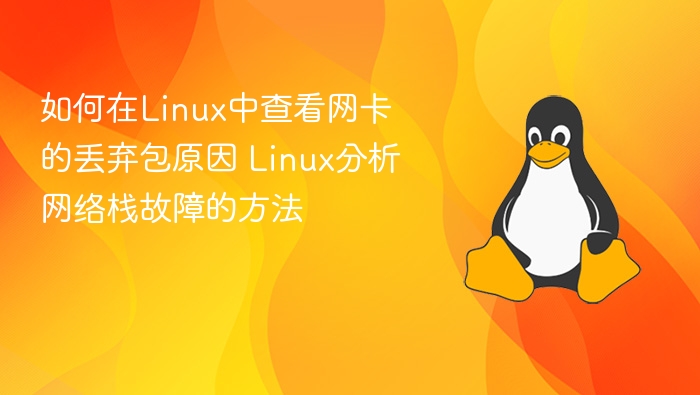 如何在Linux中查看网卡的丢弃包原因 Linux分析网络栈故障的方法