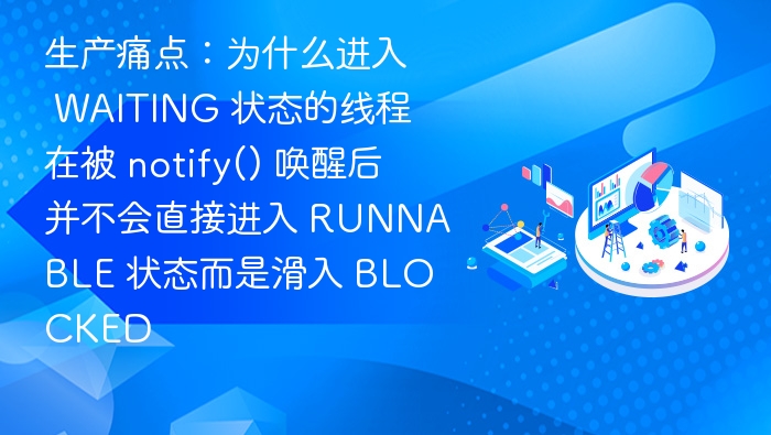 生产痛点:为什么进入 WAITING 状态的线程在被 notify() 唤醒后并不会直接进入 RUNNABLE 状态而是滑入 BLOCKED