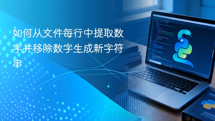 如何从文件每行中提取数字并移除数字生成新字符串
