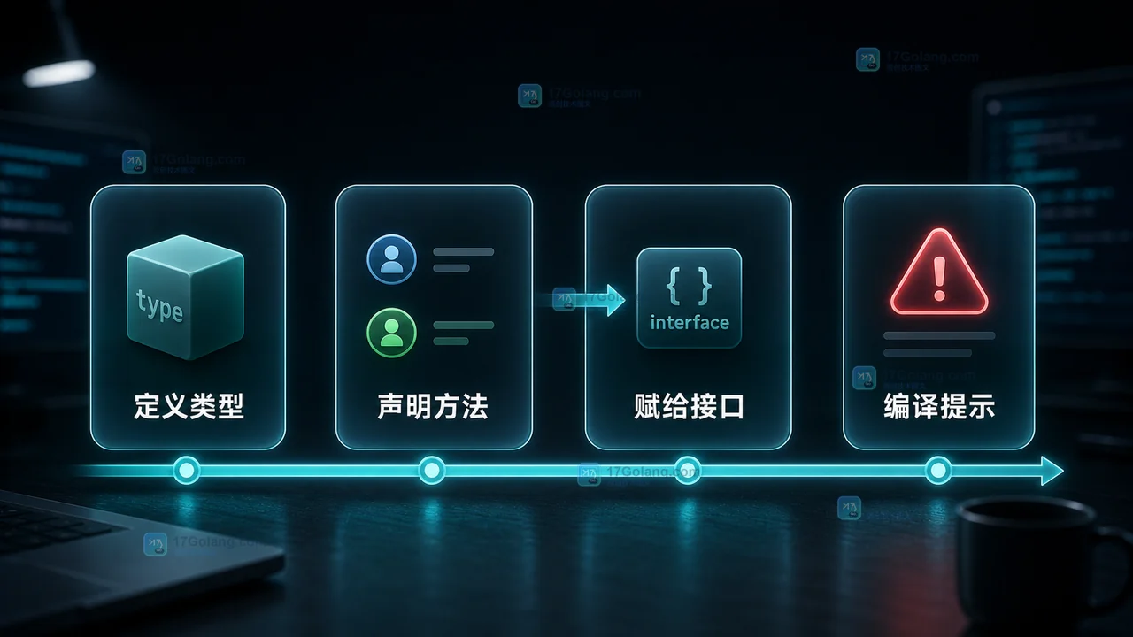 Go 指针接收者方法集导致值类型赋给接口时出现编译提示