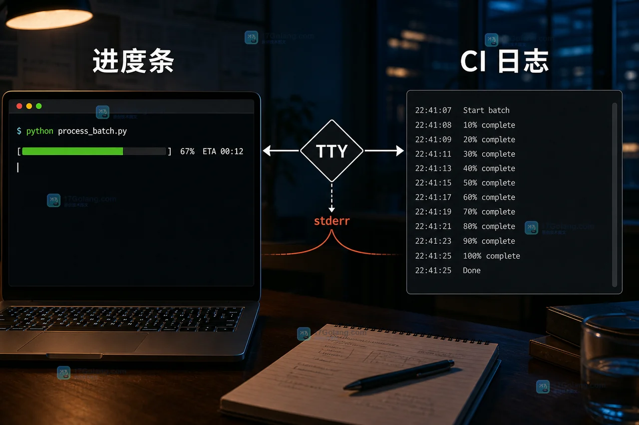 Python 批处理命令行怎么做进度与安全取消：TTY 降级和检查点实战