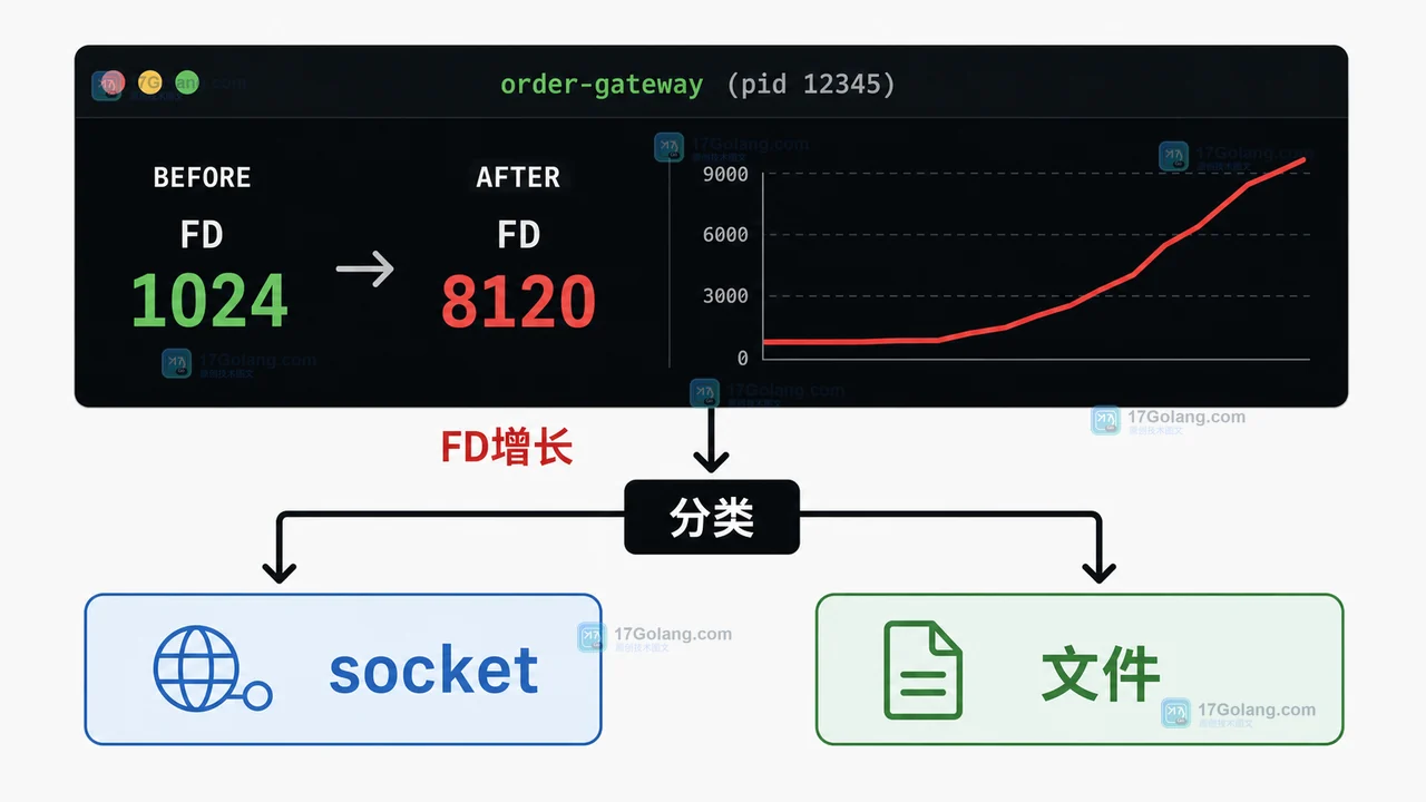 Go 服务遇到 too many open files 怎么办：FD 增长定位、修复与回退
