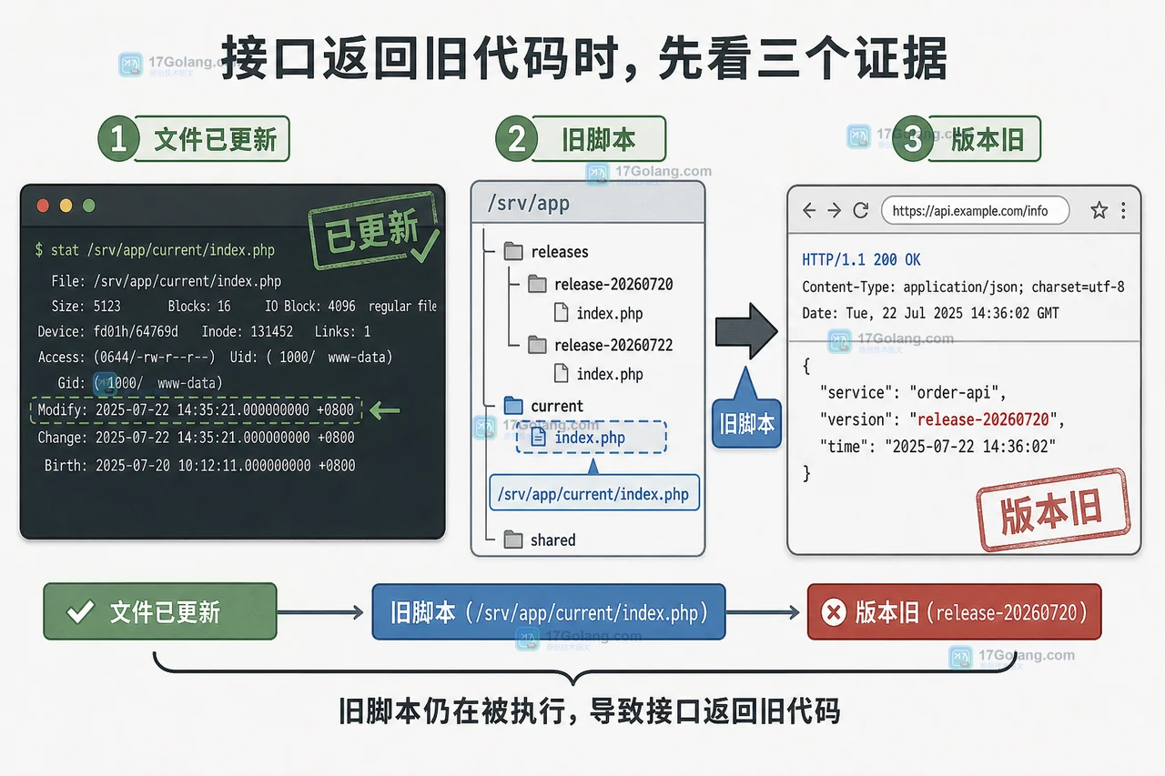 PHP OPcache 更新代码后不生效怎么办：缓存验证、FPM 重载与回滚排查