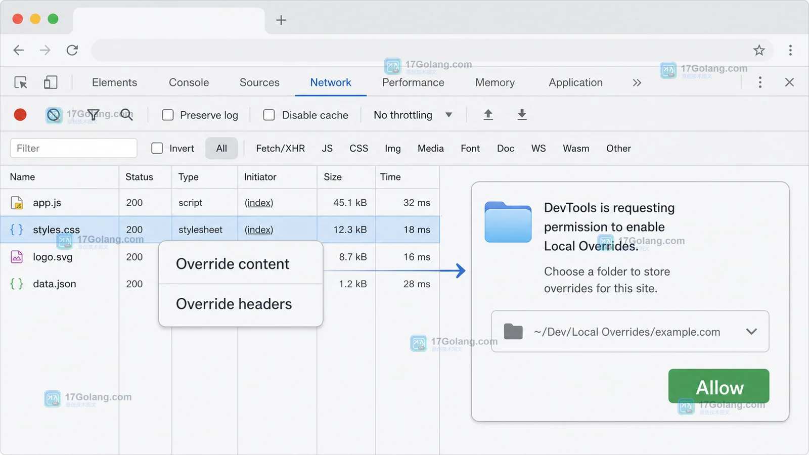 Chrome DevTools 怎么保存网页修改：Local Overrides 本地覆盖与刷新核对