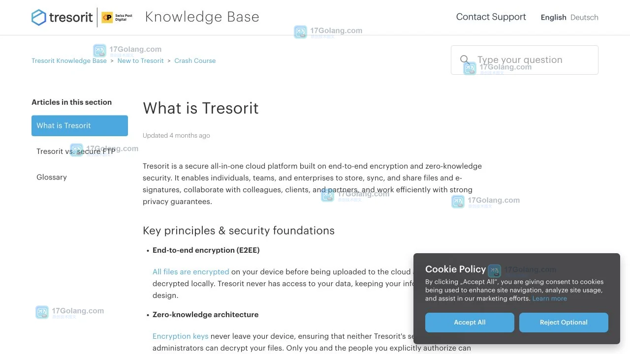 Tresorit端到端加密怎么理解？零知识云存储、分享权限与官方入口