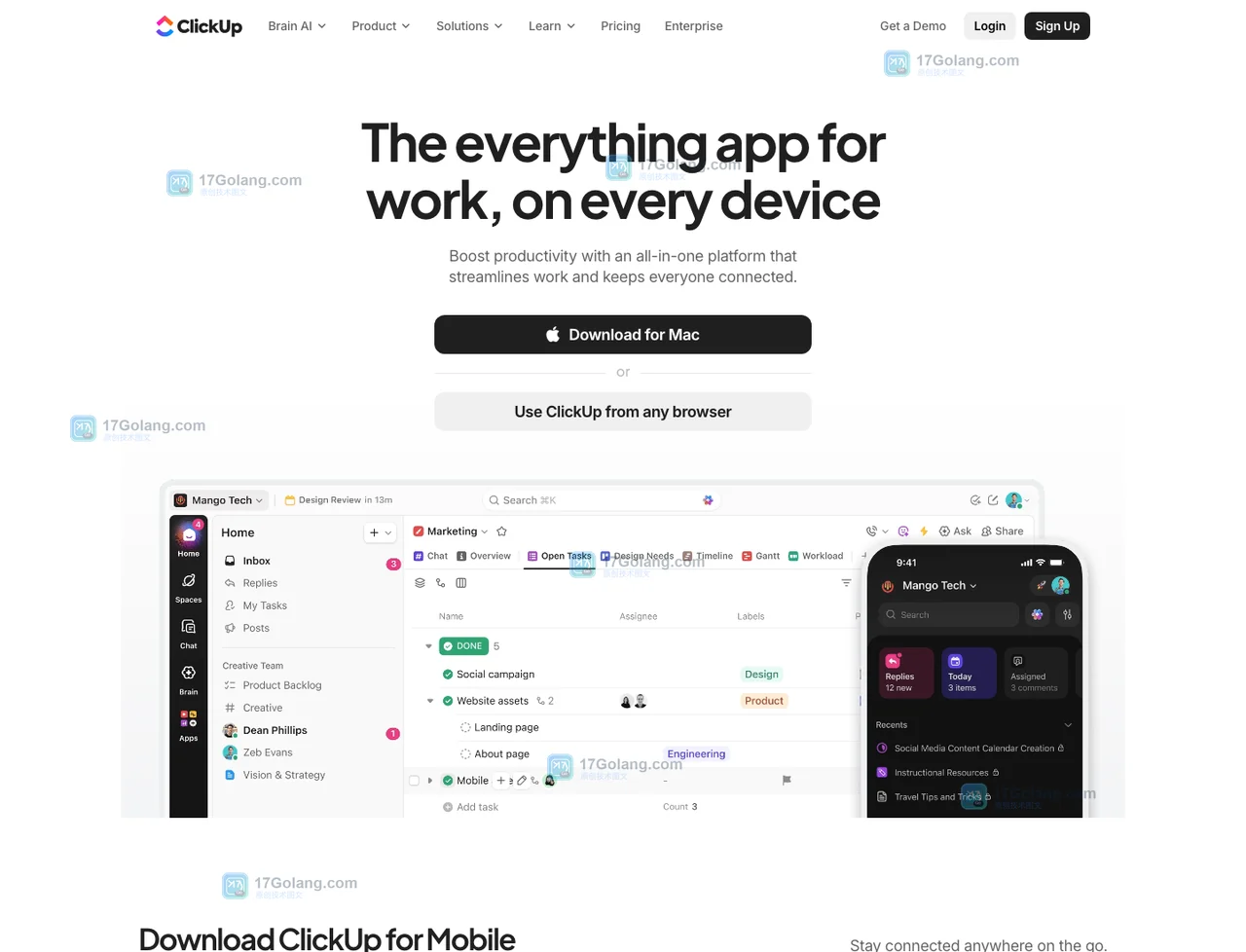 ClickUp网页版和客户端下载入口在哪里？登录、安装与更新安全说明