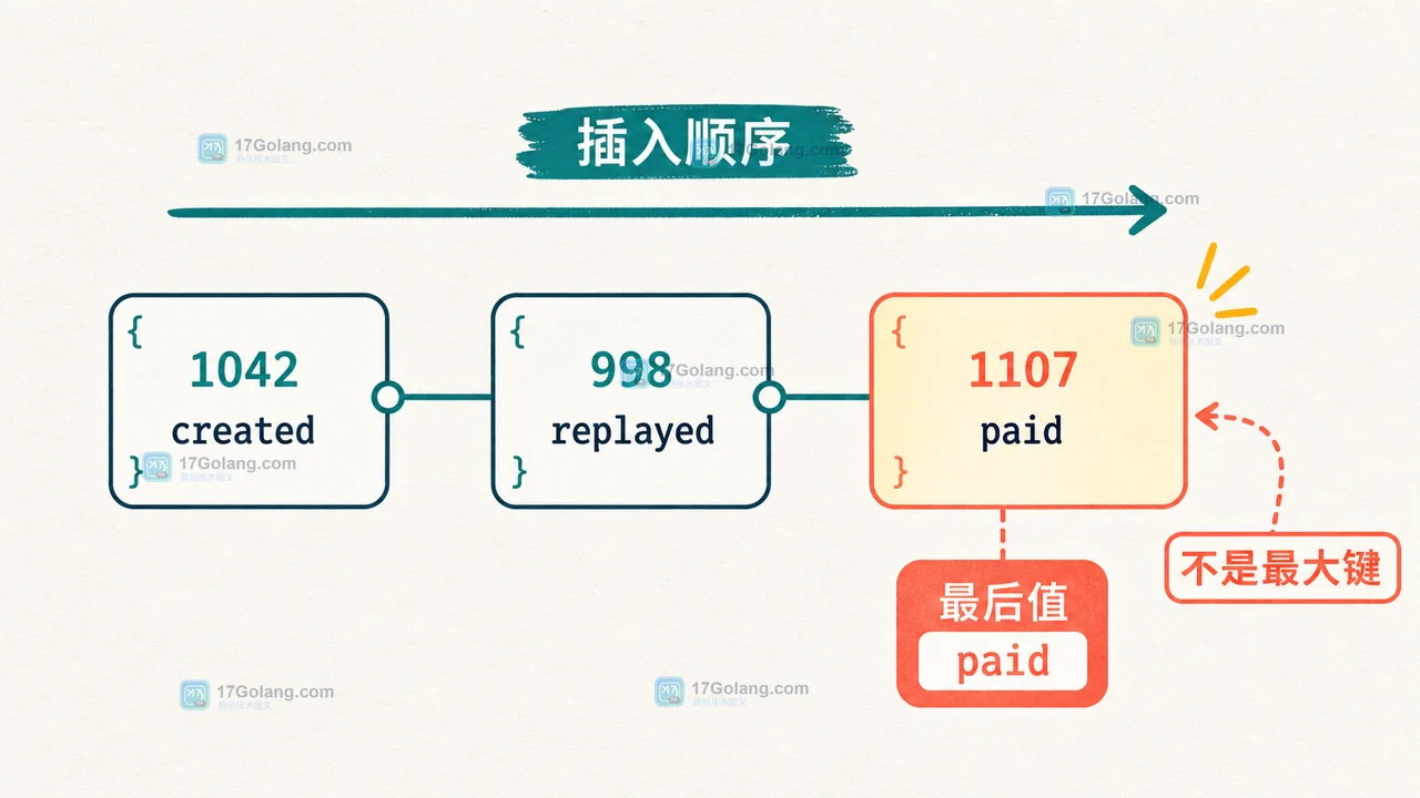 PHP 8.5 array_last 非连续键取值:事件 1042、998、1107 按数组顺序落到最后一项 paid