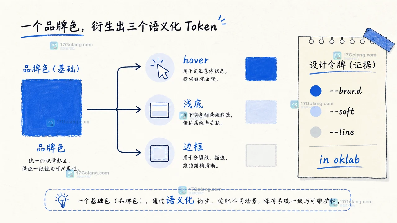 CSS 主题按钮怎么用 color-mix() 派生 hover 与浅底：对比度和 fallback 实战