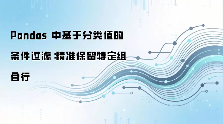 Pandas 中基于分类值的条件过滤：精准保留特定组合行