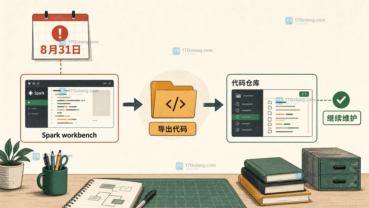 GitHub Spark 应用从工作区导出到代码仓库的截止检查路径