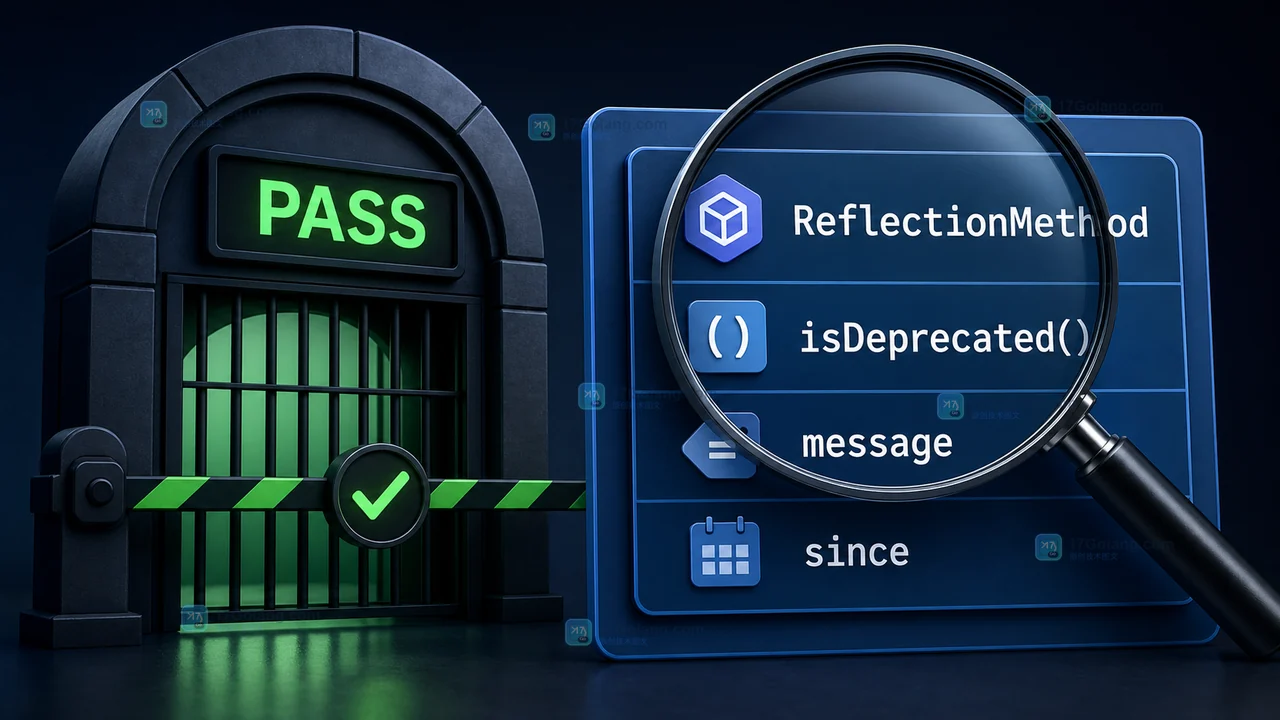 PHP Reflection 检查 Deprecated 标记与迁移参数的发布验收场景
