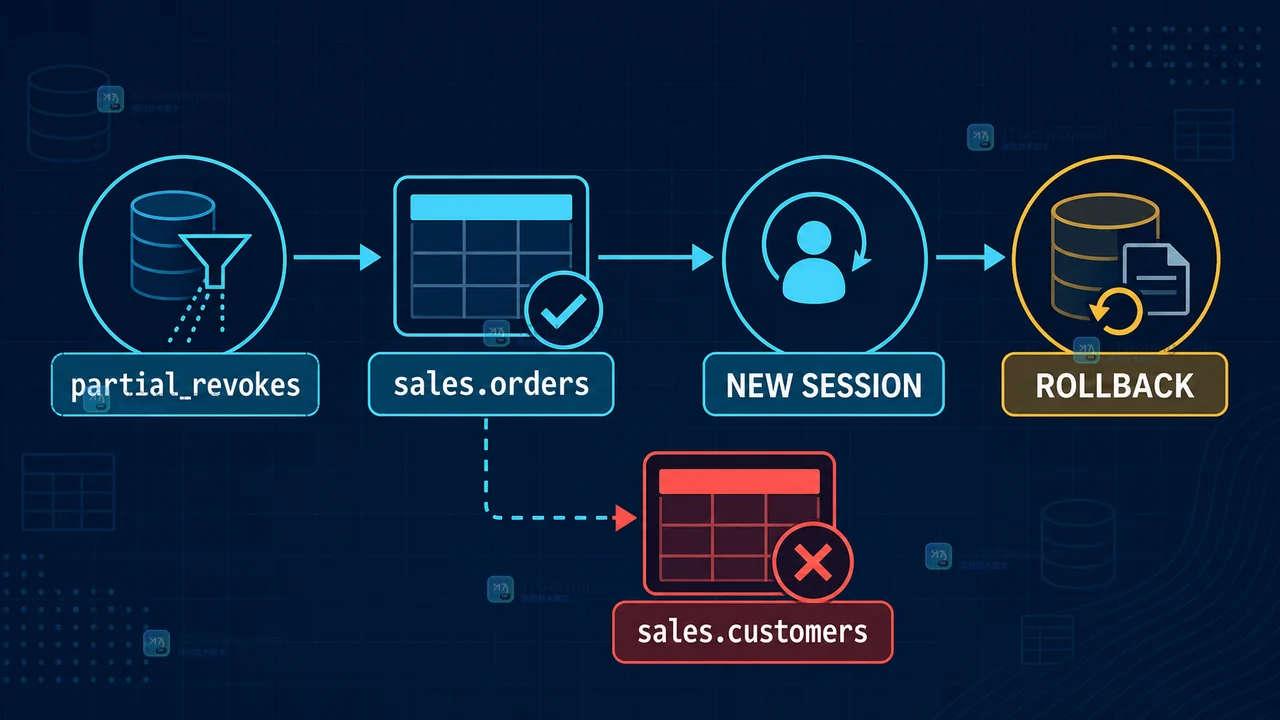 MySQL 权限收窄后的验收边界:目标表可读、非目标表拒绝与新会话回滚检查