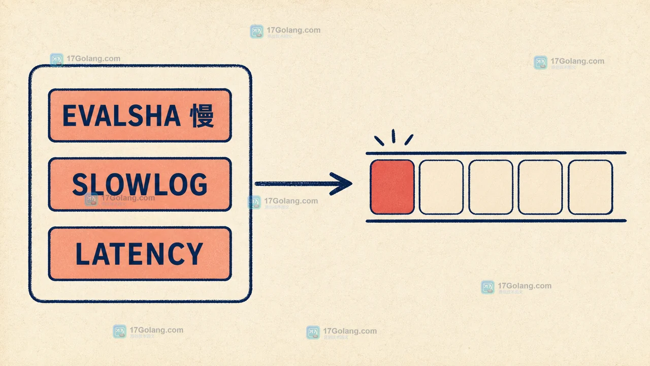 Redis Lua 慢脚本排查路径:SLOWLOG 与 LATENCY 证据指向脚本耗时和请求排队