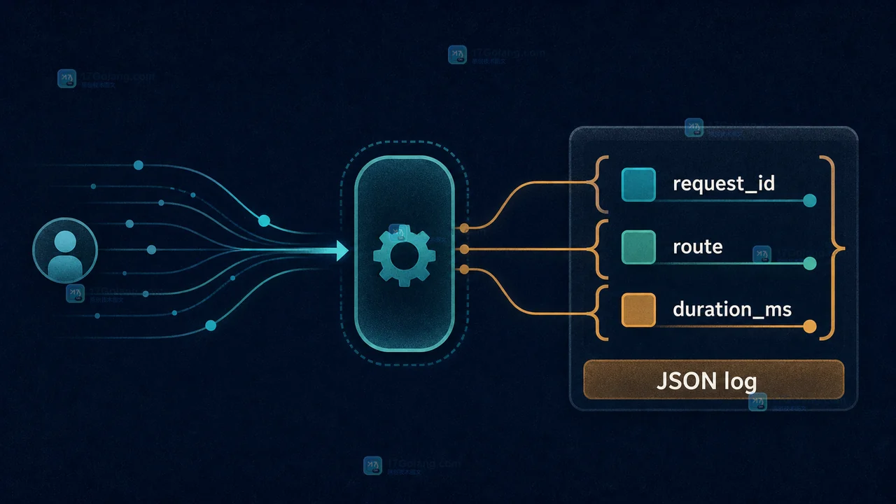 Go slog HTTP 请求上下文把 request_id、route 和错误结果汇总到同一条结构化日志
