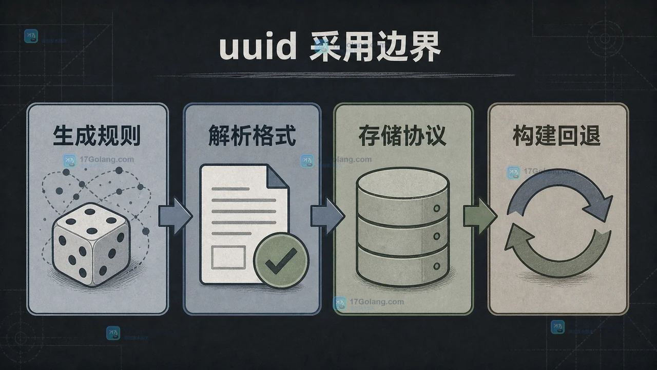 Go 1.27 uuid 采用决策的生成解析存储构建与回退边界