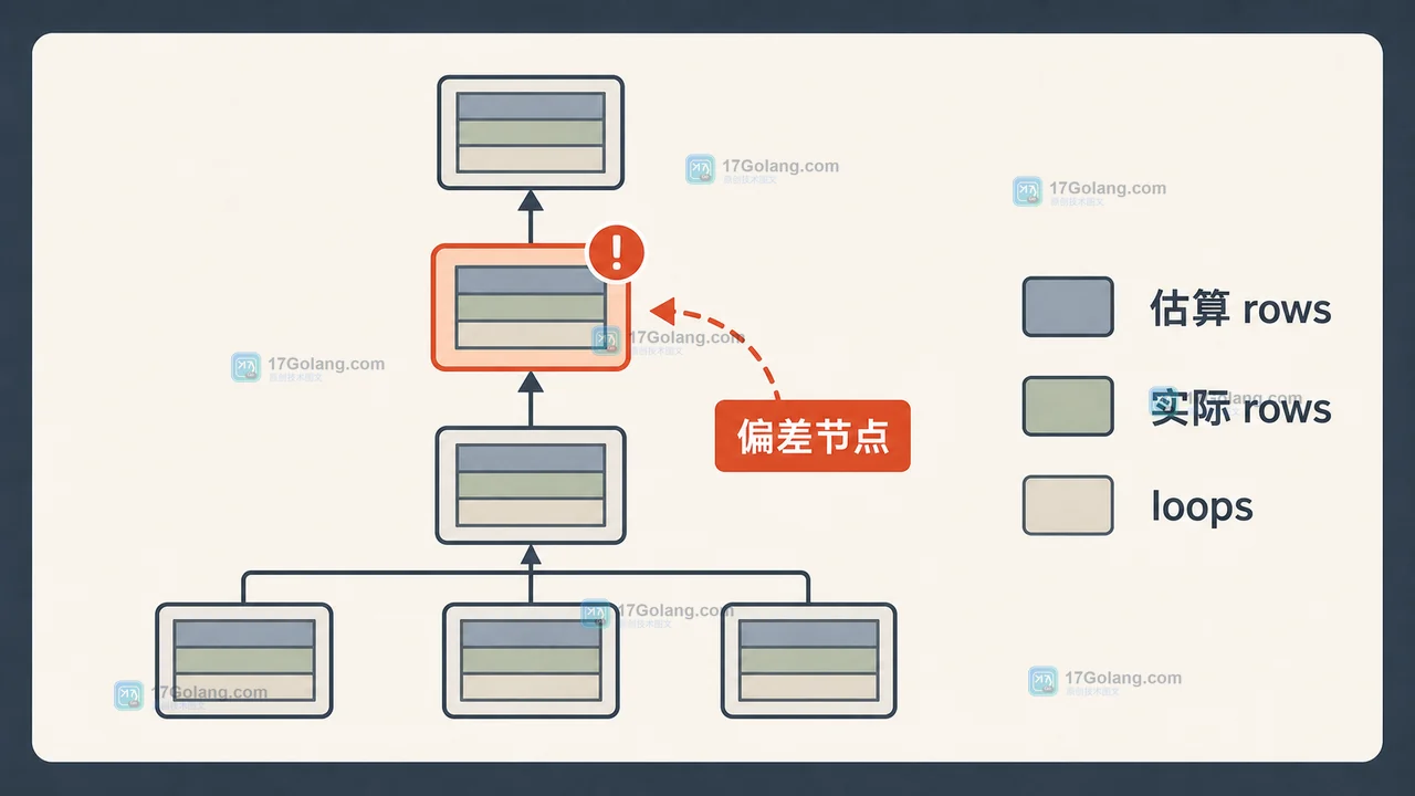 MySQL EXPLAIN ANALYZE 执行树中估算 rows 与 actual rows 的偏差关系