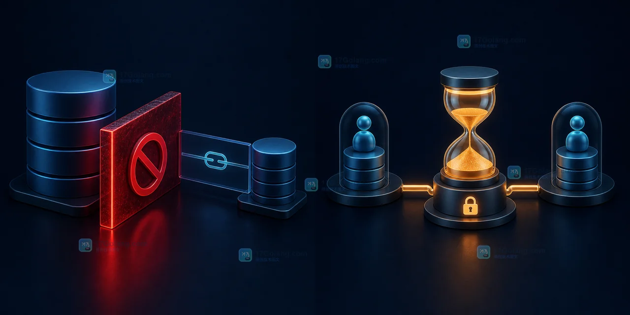 MySQL 删除父表记录时区分外键约束拒绝与事务锁等待的技术示意图
