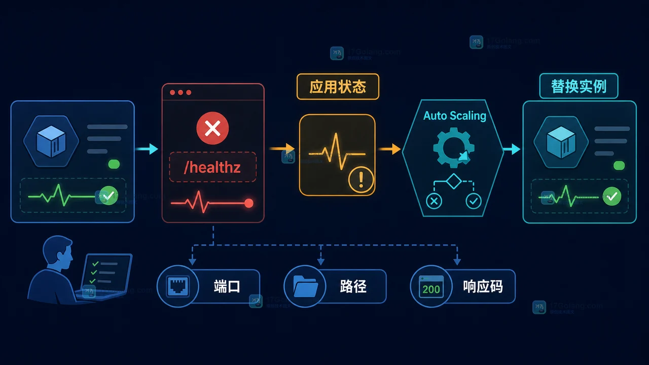 应用状态失败触发 Auto Scaling 替换实例的边界示意图